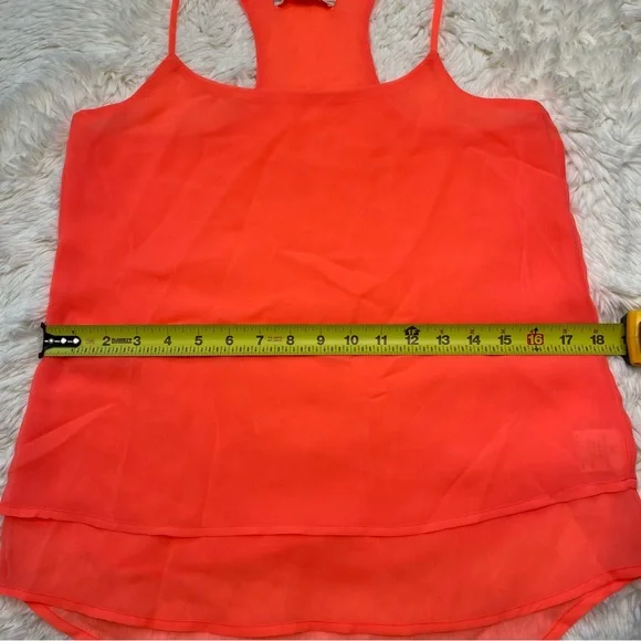 Pink Rose Neon Pink Flowy Layered Tank Top - Picture 8 of 10